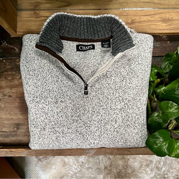 RALPH LAUREN MEN'S 1/4 ZIP PULLOVER SWEATER Size XL - Picture 1 of 13